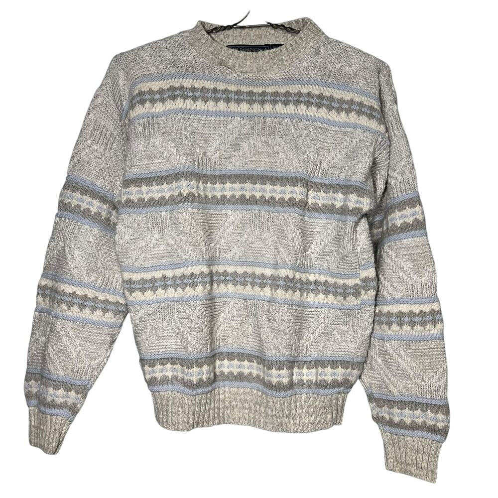 Vintage 80s Bloomingdales Mens Size Small Retro Cotton Pullover Sweater Grandpa